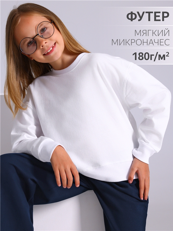 свитшот 1ДДСД4736138 белый / - / - / - / - / -